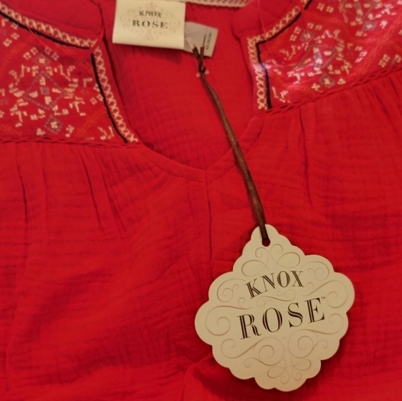 Beautiful Brand New Knox Rose Red Sleeveless Top. Size XL. NWT. - Picture 11 of 13